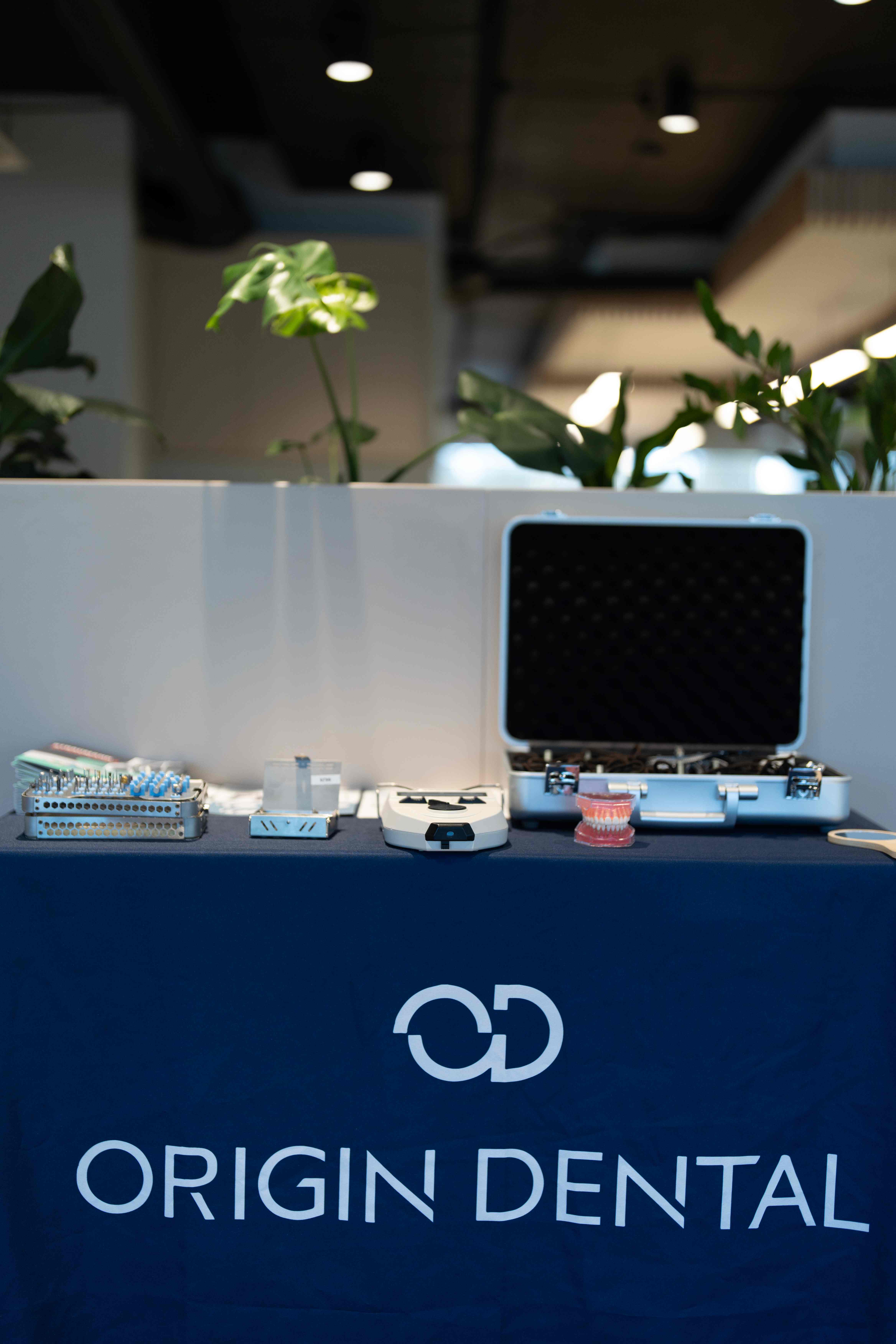 Origin Dental branded table